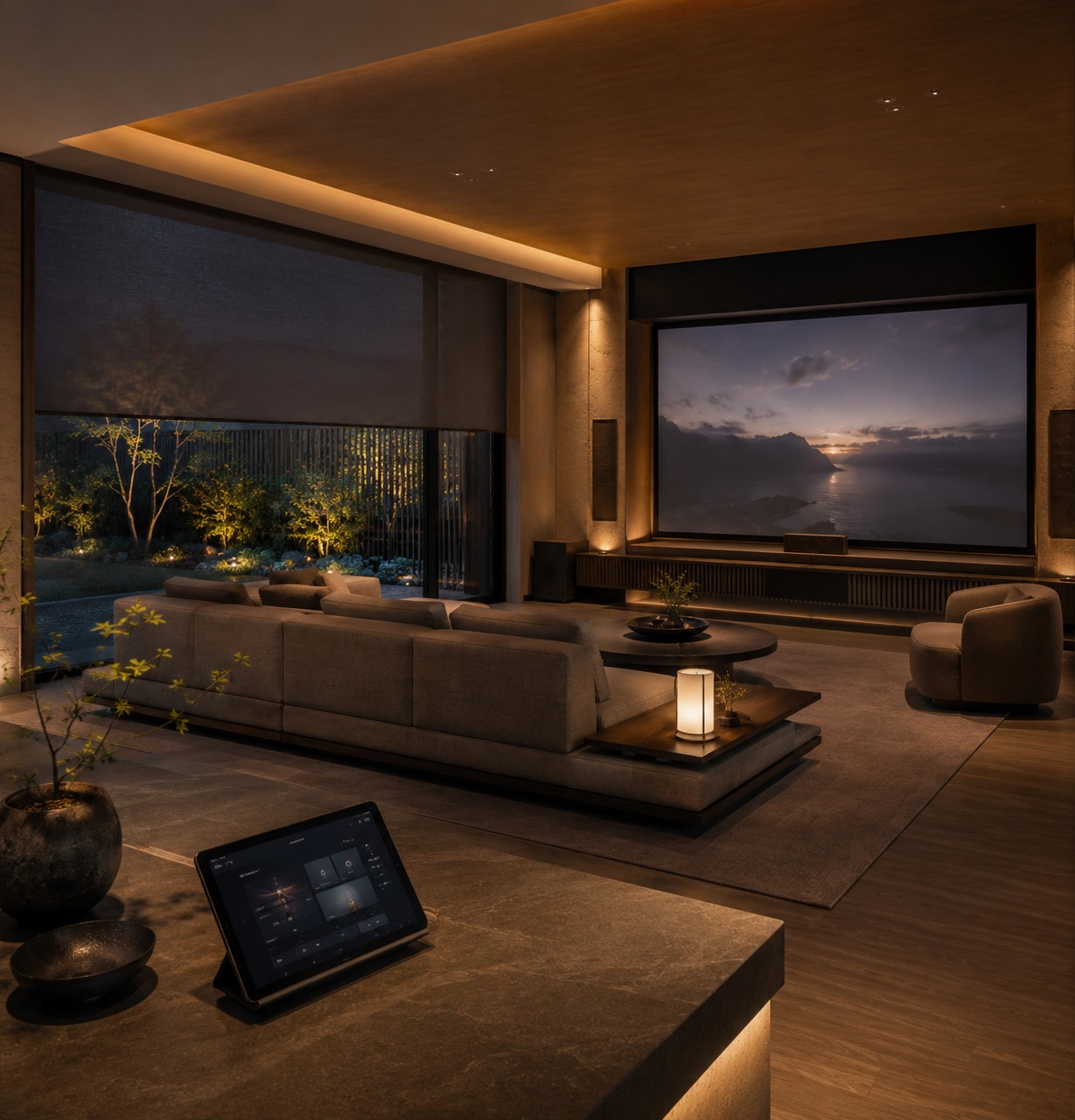 CrestronとLutron HomeWorks、ホームシアター、AVシステムの連携